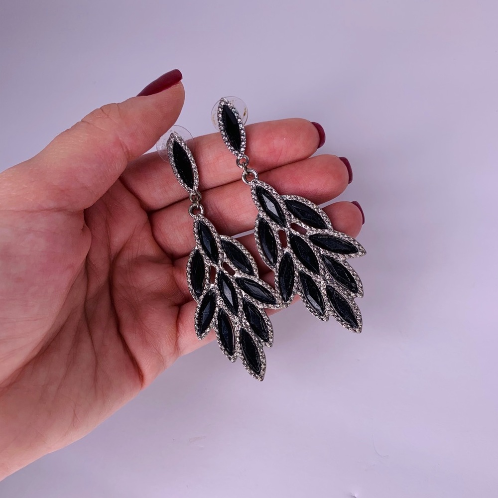Stunning Black & White Earrings